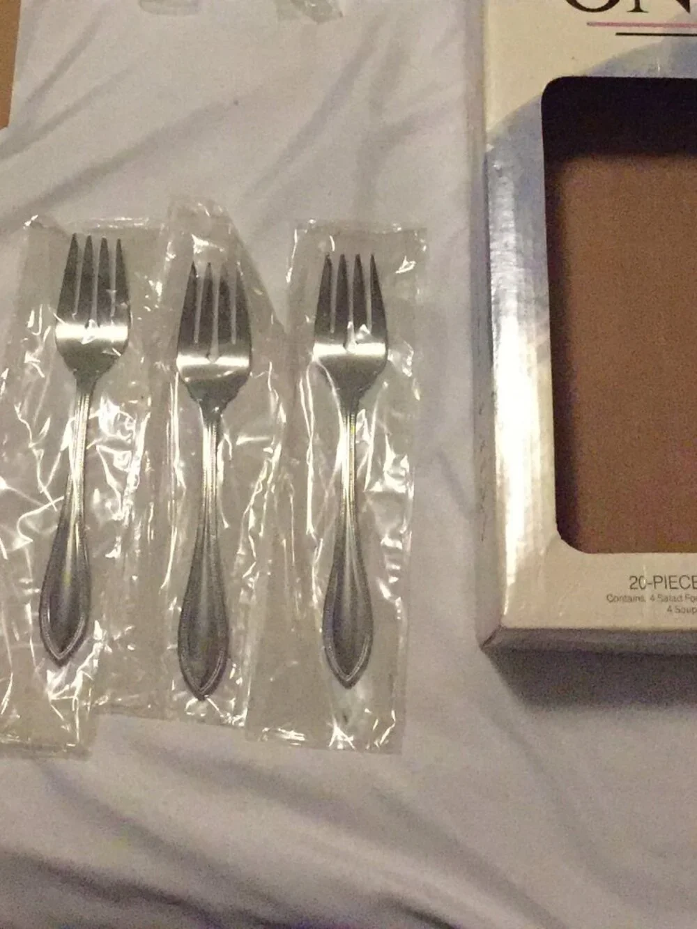 Vintage ONEIDA Arbor-American Harmony Stainless Steel Flatware Lot 20 Pieces USA